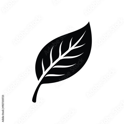 Leaf Silhouette Icon Nature Symbol