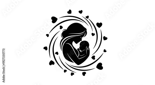 Celebrate mother's day with a heartfelt embrace: a symbol of love and gratitude Vector