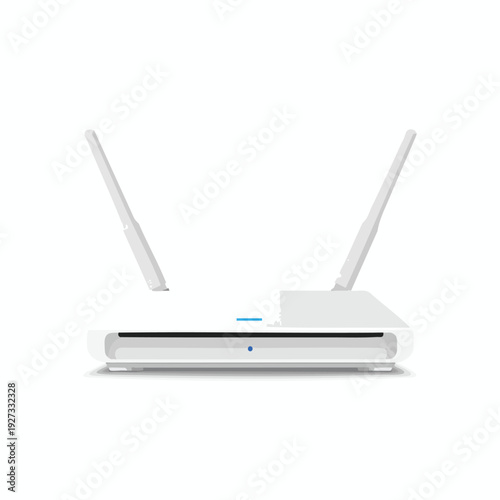 Modern Wi Fi Router with Dual Antennas for Fast Wireless Connectivity