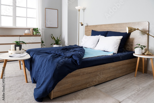 Interior of light room with...