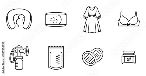 Radio to play music and entertain baby vector illustration in outline style isolated on white