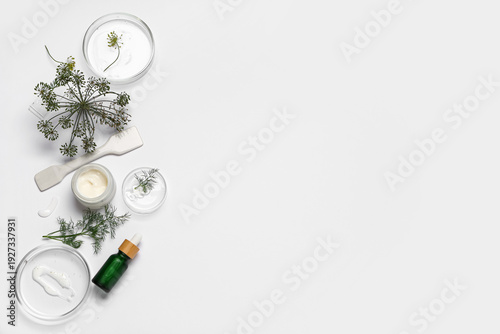 Composition with Petri dish...