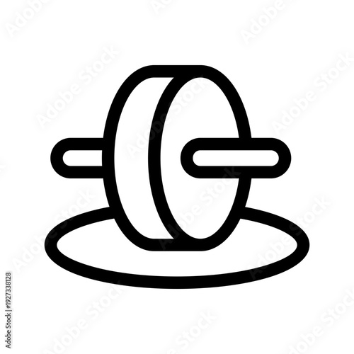 Gymnastic Roller Icon Vector Symbol Design Illustration