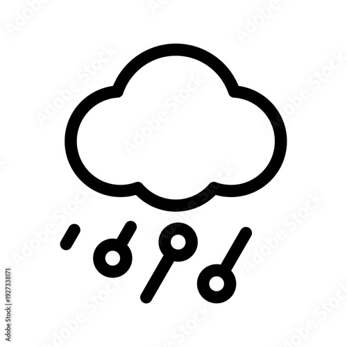 Hail Icon Vector Symbol Design Illustration