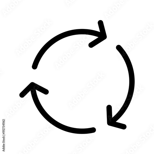 Cycle Icon Vector Symbol Design Illustration