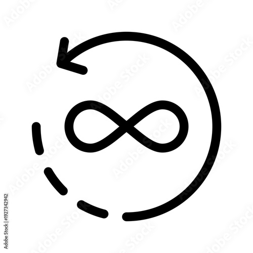 Infinity Icon Vector Symbol Design Illustration
