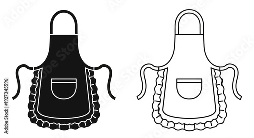 Mother's day apron designs for cooking and baking celebrations Vector