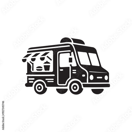 Adorable Food Truck Vector Illustration for Street Catering Promotion