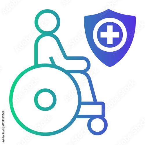 health facilities Line Gradient Icon