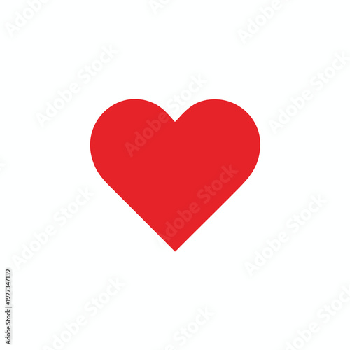 Free Download Simple Red Heart Symbol for Love and Care Representation - GFXLoad