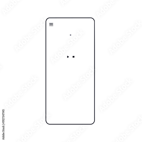 Modern Smartphone with Slim Design and Touchscreen Display