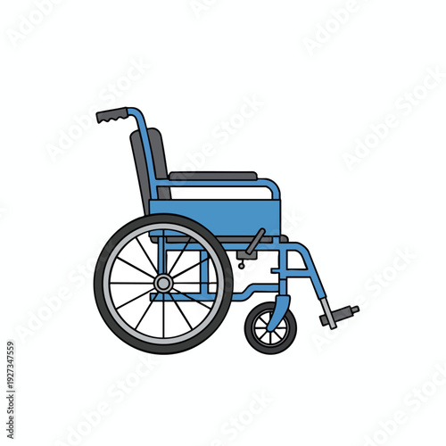 Comfortable Blue Wheelchair for Independence and Mobility Assistance