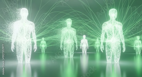 Advanced Digital Humanity Network Background
