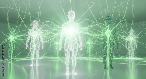 Digital People Linked by Energy Streams