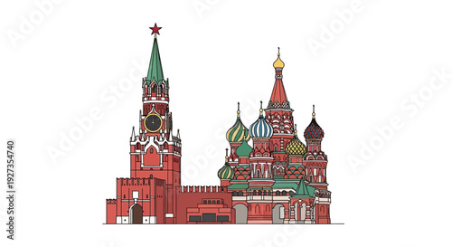 St. Basil's Cathedral and Spasskaya Tower