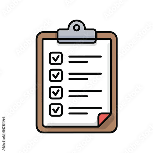 Checklist clipboard icon