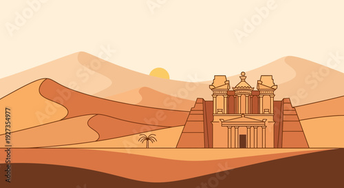 Ancient Temple in the Desert