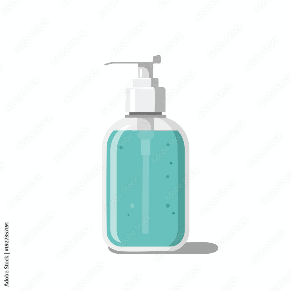 Fototapeta premium Clean Hand Sanitizer Bottle with Gel for Personal Hygiene and Infection Prevention