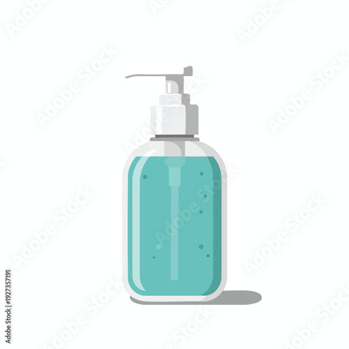 Clean Hand Sanitizer Bottle with Gel for Personal Hygiene and Infection Prevention