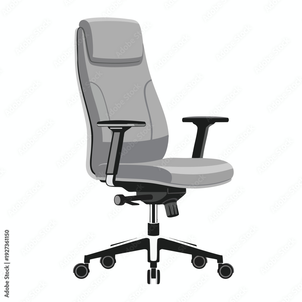 Fototapeta premium Modern Adjustable Ergonomic Office Chair for Comfortable Workspace