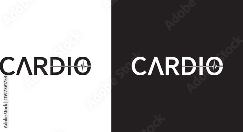 cardio text logo design inspiration