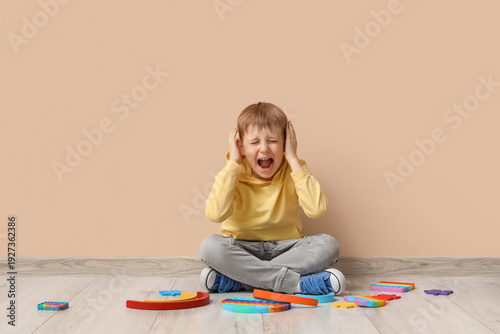 Little boy with autistic di...