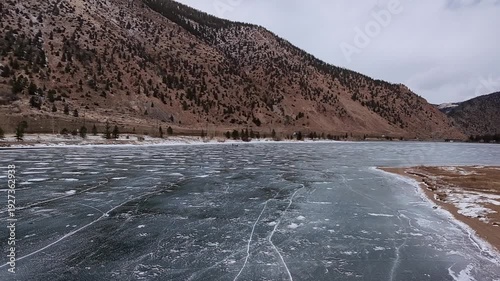 Frozen lake