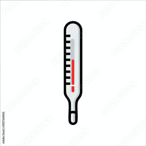 Thermometer Showing Moderate Temperature