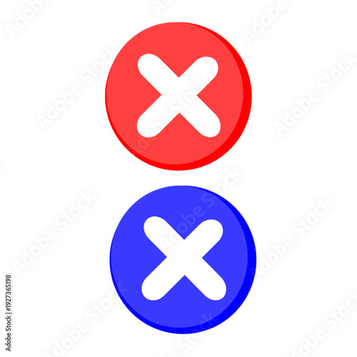 🇬🇧 English Version

Circular prohibition symbol in red and blue colors representing disapproval, restriction, or “not allowed” instruction. The bold red circle with a diagonal slash clearly indicate