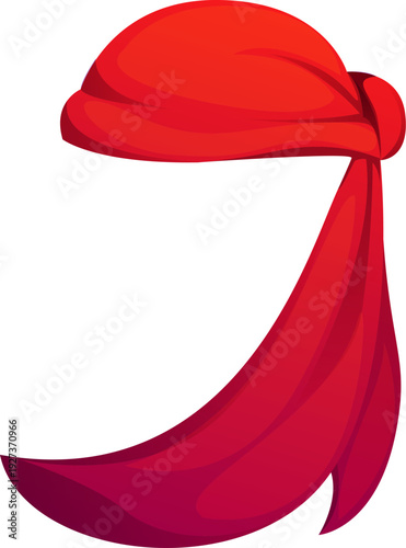 Pirate font, cartoon Caribbean corsairs typeface or type letter, vector English alphabet. Piracy typography letter J in shape of pirate bandana or sailor kerchief for marine typeface, seafaring type