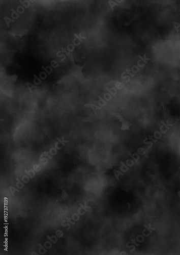水彩絵の具が滲んだ灰色の不気味なモヤモヤ背景画像
