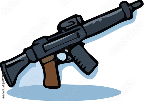 Assault Rifle Gun Weapon 1.