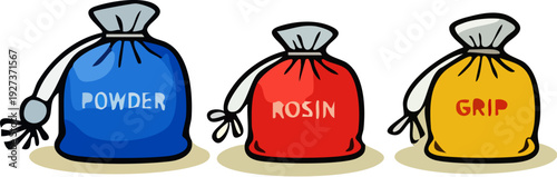 Bags of Powder Rosin Grip.