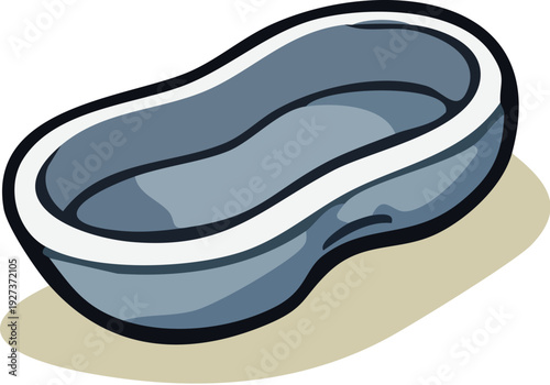 Blue Ceramic Serving Dish.