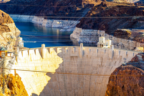 Hoover Dam Close Up from Memorial Bridge