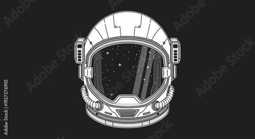 Cosmic View Astronaut Helmet - Space Explorer Stargazer