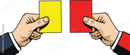 Two hands holding cards in competitive gesture