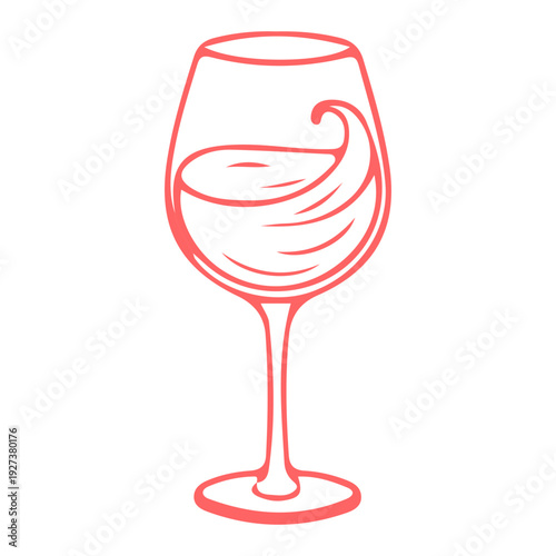 Wine Glass Swirl Icon