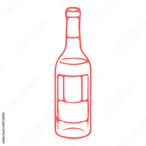 Wine Bottle Outline Icon