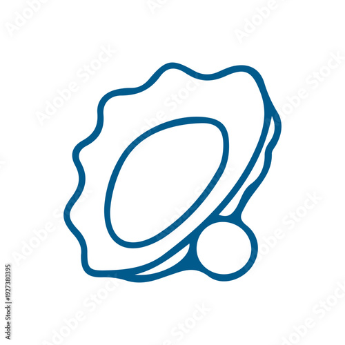 Oyster Shell Icon Outline