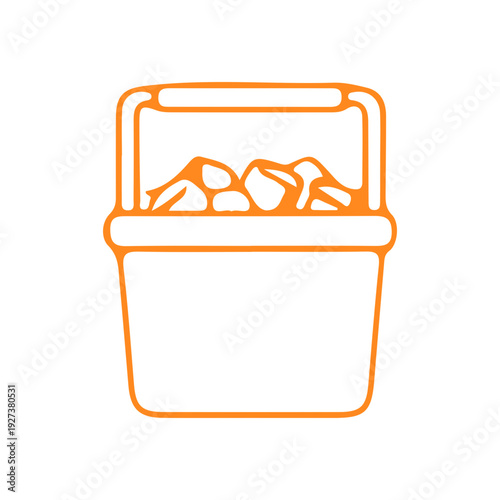 Cooler Box Icon Outline