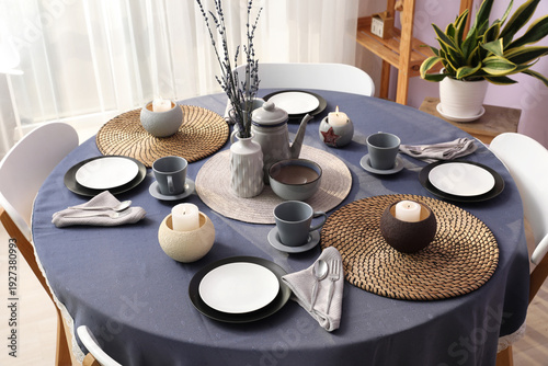 Festive table setting for t...