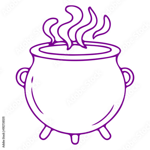 Witch Cauldron Outline Icon