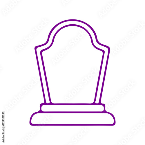 Simple Tombstone Icon Outline