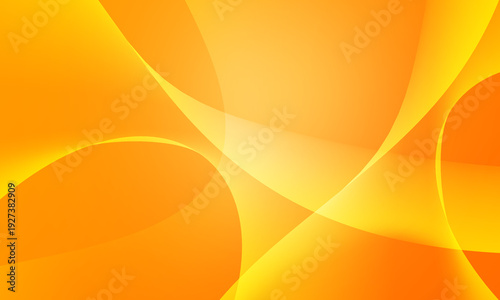 yellow orange light stripes lines wave curve with soft gradient with shine light abstract background