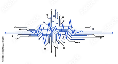 Circuit Board Electronic Component Network System.
