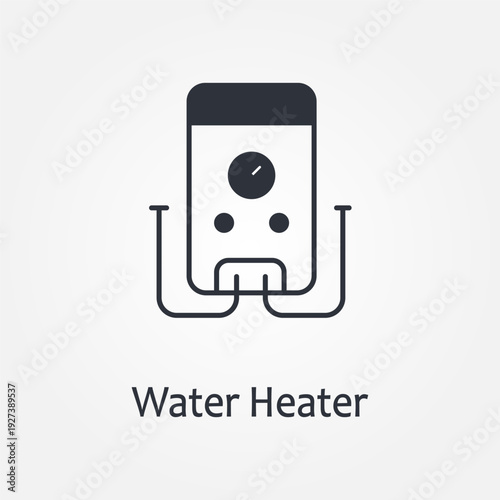 water heater icon symbol illustration vector eps10 logo template design pattern seamless bright minimal design flat design realistic style simple design modern design