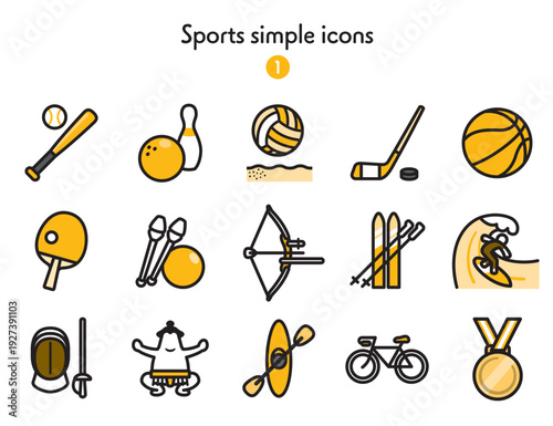 シンプルアイコン集 スポーツ1