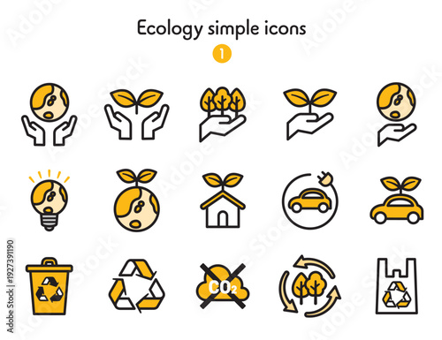 シンプルアイコン集 エコロジー