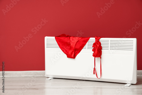 Stylish underwear on heatin...